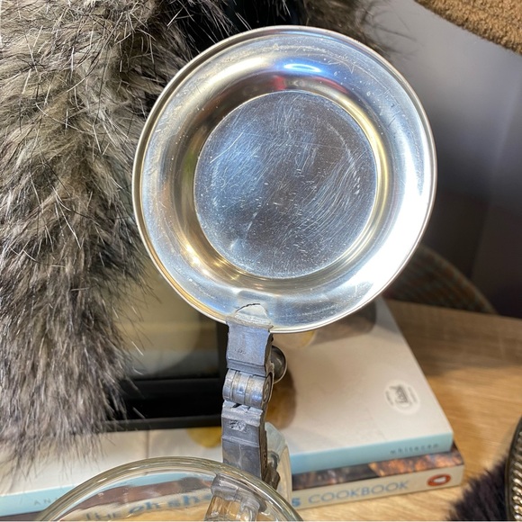 ALWE Pewter Lid Beer Stein Etched Glass Buck Elk Stag Mug West Germany Heavy - Picture 9 of 12